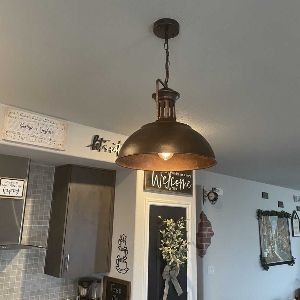 Farmhouse Industrial Pendant Light